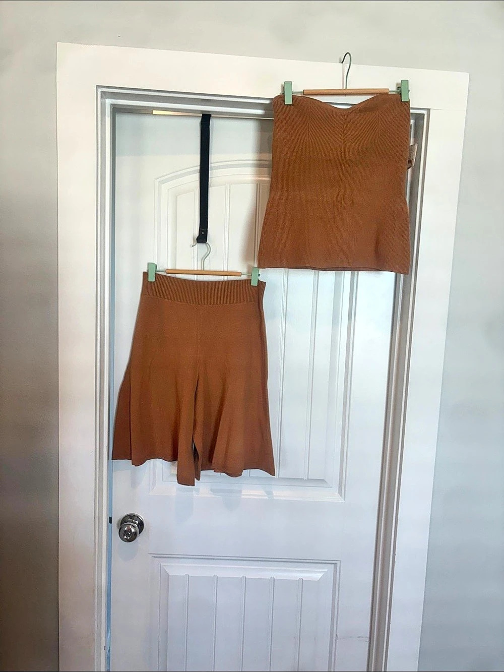 NWT Free People Farrah Sweater Short Set Bronze Sugar Size S $98